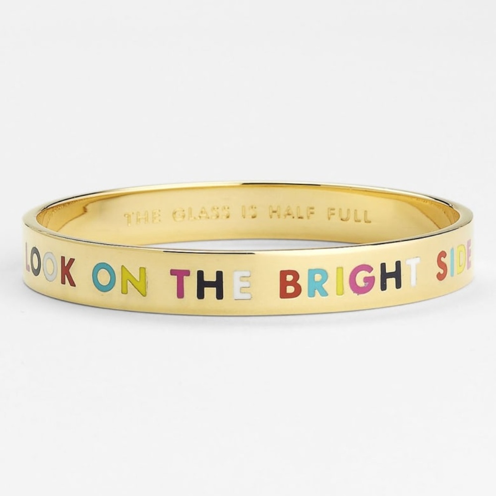 Kate Spade- IDIOM Bangle "LOOK ON THE BRIGHT SIDE"